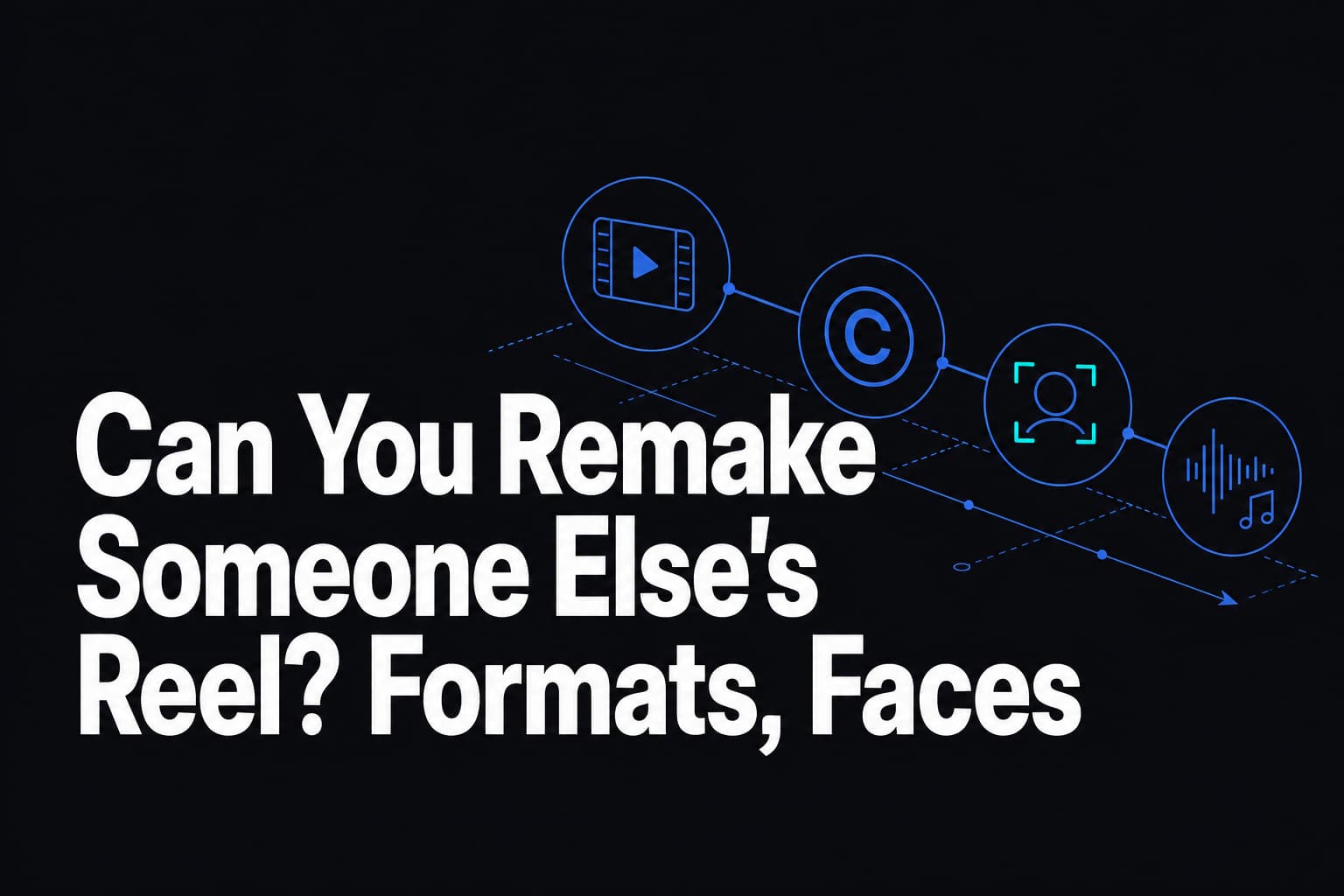 Can You Remake Someone Else's Reel? Formats, Faces and Audio Are Three Different Questions
